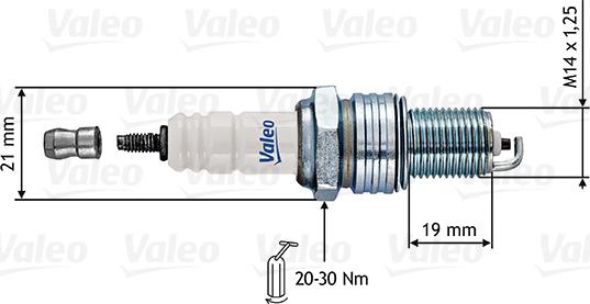 Valeo 246862 - Candela accensione www.autoricambi360.it