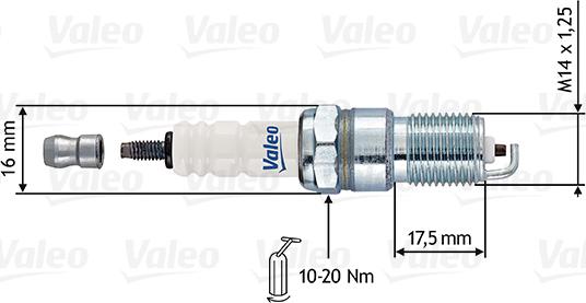 VALEO 246883 - Candela accensione www.autoricambi360.it
