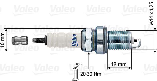 Valeo 246872 - Candela accensione www.autoricambi360.it
