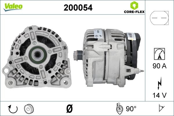 VALEO 200054 - Alternatore www.autoricambi360.it