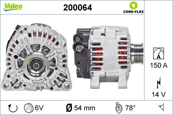 VALEO 200064 - Alternatore www.autoricambi360.it