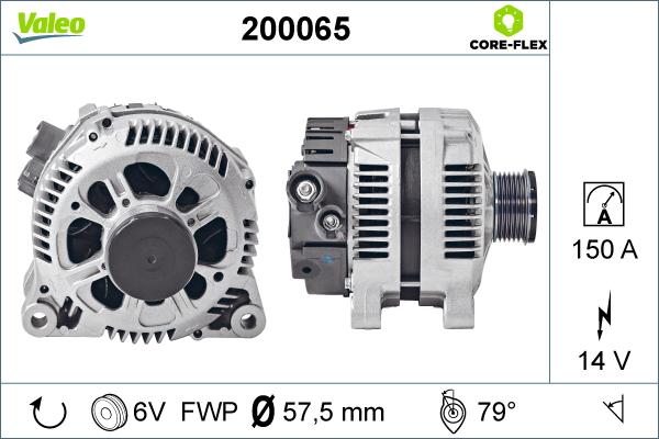VALEO 200065 - Alternatore www.autoricambi360.it
