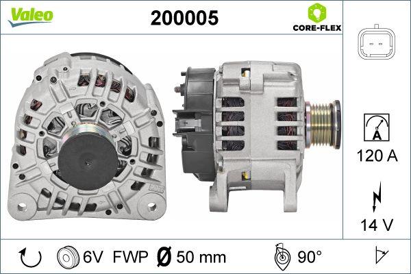 VALEO 200005 - Alternatore www.autoricambi360.it