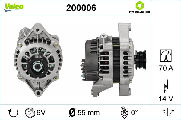 VALEO 200006 - Alternatore www.autoricambi360.it