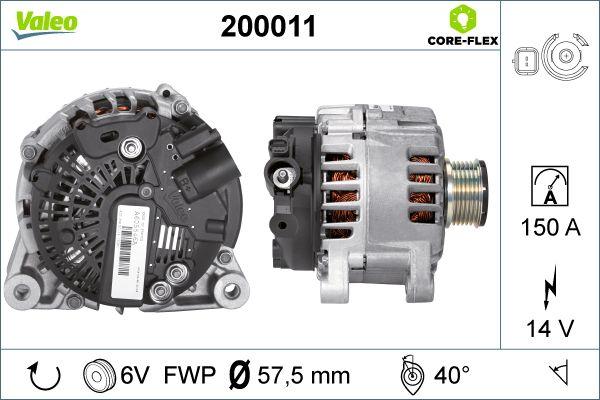 VALEO 200011 - Alternatore www.autoricambi360.it