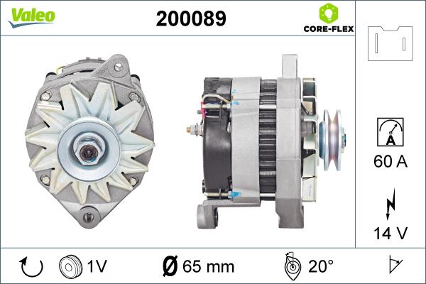 VALEO 200089 - Alternatore www.autoricambi360.it
