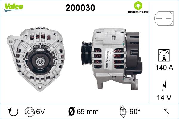 VALEO 200030 - Alternatore www.autoricambi360.it