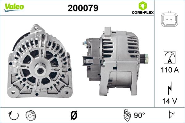 VALEO 200079 - Alternatore www.autoricambi360.it