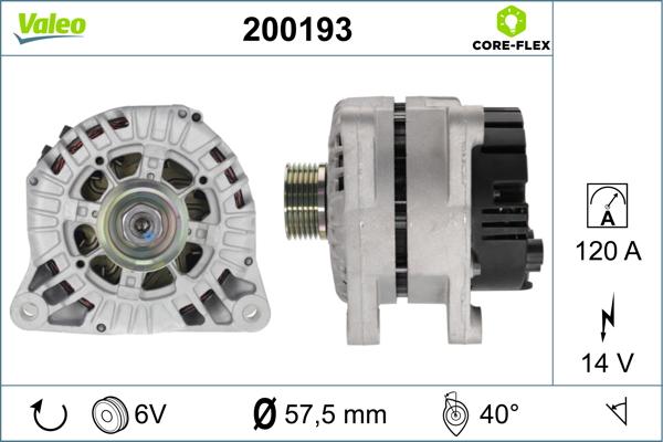 VALEO 200193 - Alternatore www.autoricambi360.it