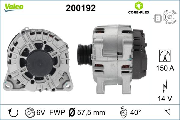 VALEO 200192 - Alternatore www.autoricambi360.it