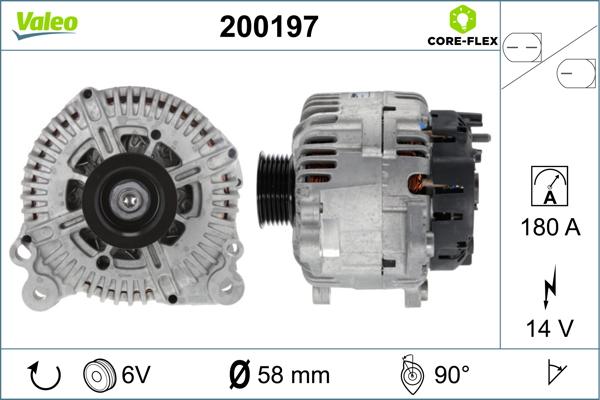 Valeo 200197 - Alternatore www.autoricambi360.it
