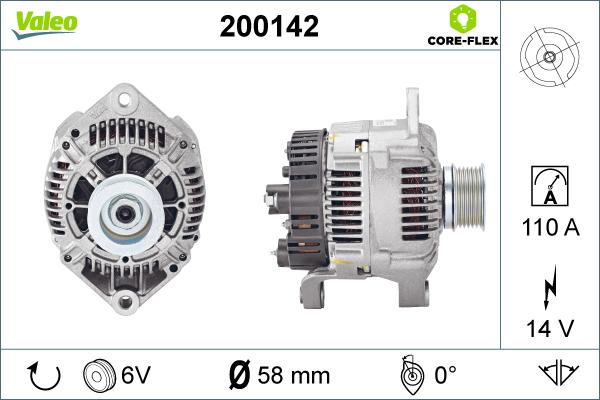 VALEO 200142 - Alternatore www.autoricambi360.it