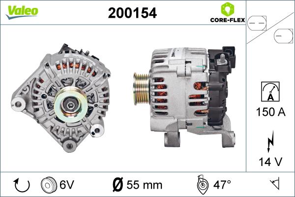 VALEO 200154 - Alternatore www.autoricambi360.it
