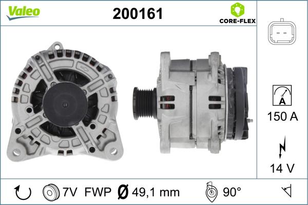VALEO 200161 - Alternatore www.autoricambi360.it