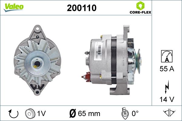 VALEO 200110 - Alternatore www.autoricambi360.it