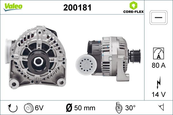 VALEO 200181 - Alternatore www.autoricambi360.it