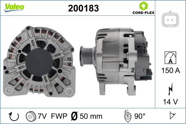 VALEO 200183 - Alternatore www.autoricambi360.it