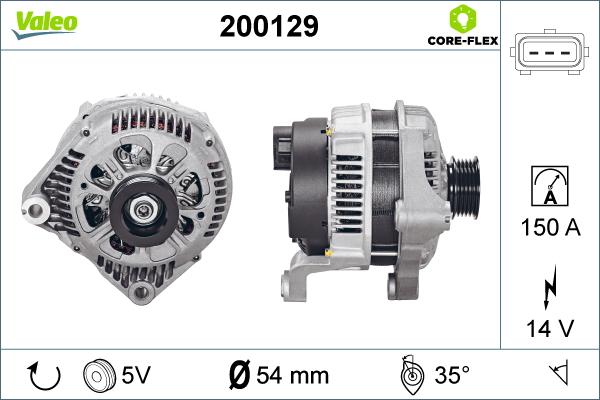 VALEO 200129 - Alternatore www.autoricambi360.it
