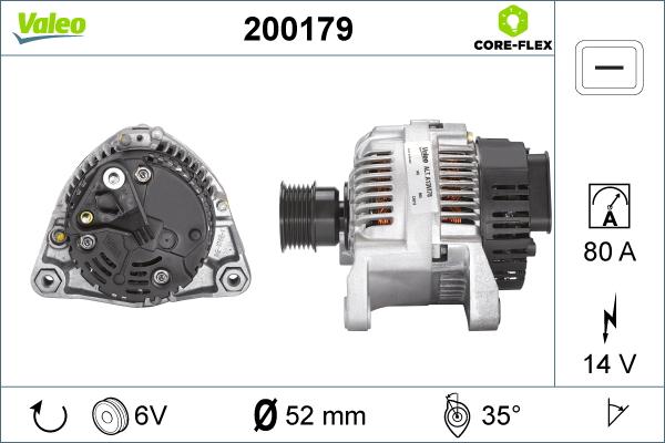 VALEO 200179 - Alternatore www.autoricambi360.it
