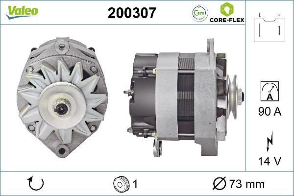 VALEO 200307 - Alternatore www.autoricambi360.it