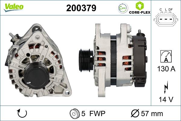 VALEO 200379 - Alternatore www.autoricambi360.it