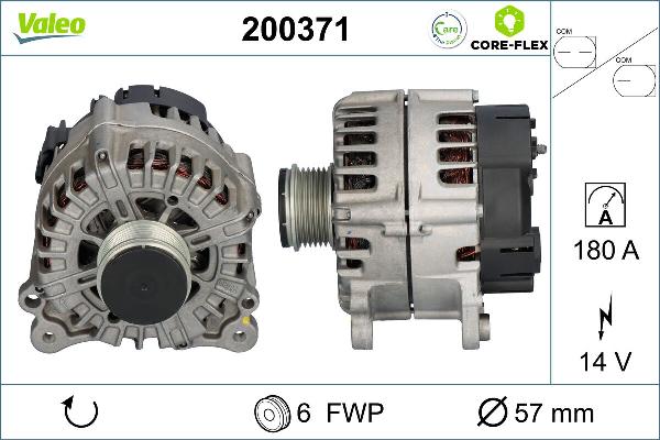 VALEO 200371 - Alternatore www.autoricambi360.it