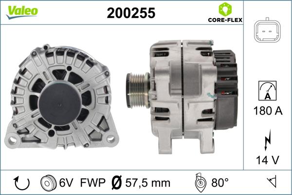 VALEO 200255 - Alternatore www.autoricambi360.it