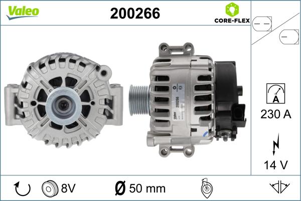 VALEO 200266 - Alternatore www.autoricambi360.it