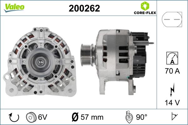 VALEO 200262 - Alternatore www.autoricambi360.it