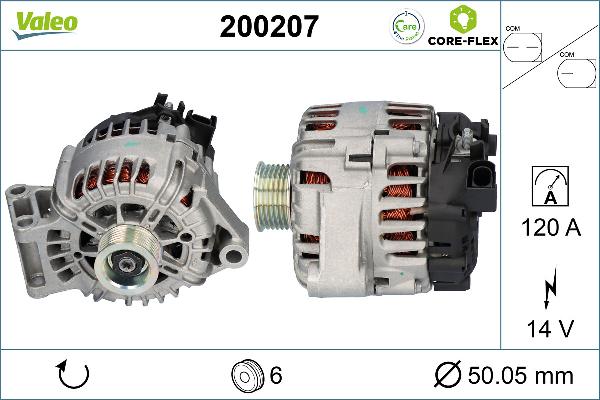 VALEO 200207 - Alternatore www.autoricambi360.it