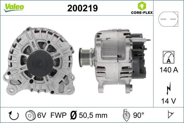 VALEO 200219 - Alternatore www.autoricambi360.it