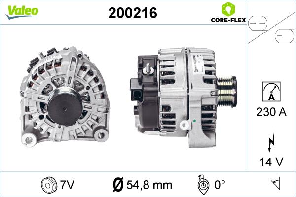 VALEO 200216 - Alternatore www.autoricambi360.it