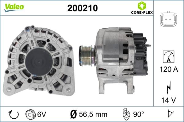 VALEO 200210 - Alternatore www.autoricambi360.it