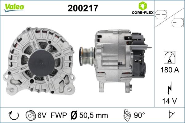 VALEO 200217 - Alternatore www.autoricambi360.it