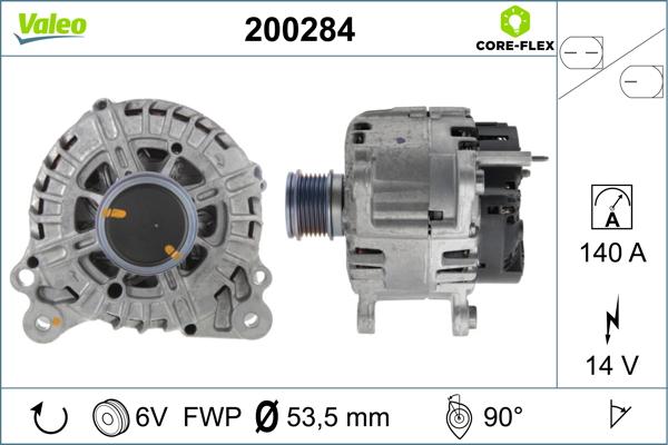 VALEO 200284 - Alternatore www.autoricambi360.it