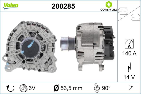 VALEO 200285 - Alternatore www.autoricambi360.it