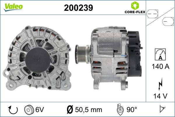 VALEO 200239 - Alternatore www.autoricambi360.it