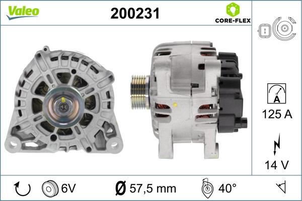 Valeo 200231 - Alternatore www.autoricambi360.it