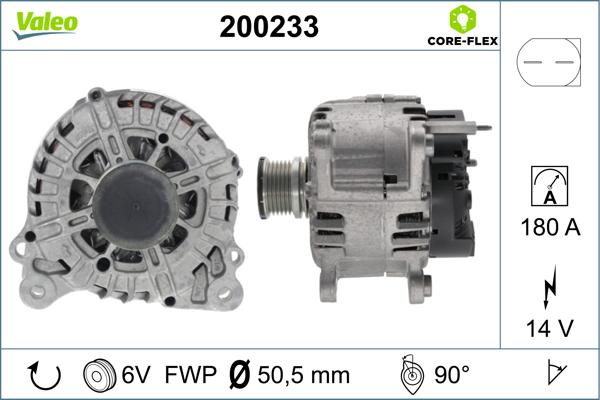 VALEO 200233 - Alternatore www.autoricambi360.it