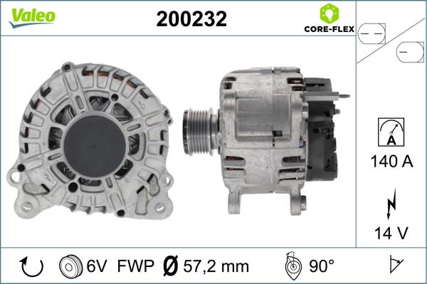 VALEO 200232 - Alternatore www.autoricambi360.it