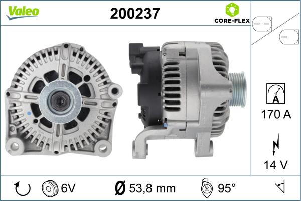 VALEO 200237 - Alternatore www.autoricambi360.it