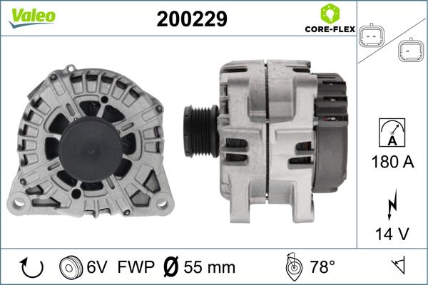 VALEO 200229 - Alternatore www.autoricambi360.it