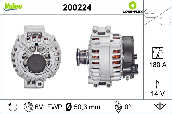 VALEO 200224 - Alternatore www.autoricambi360.it
