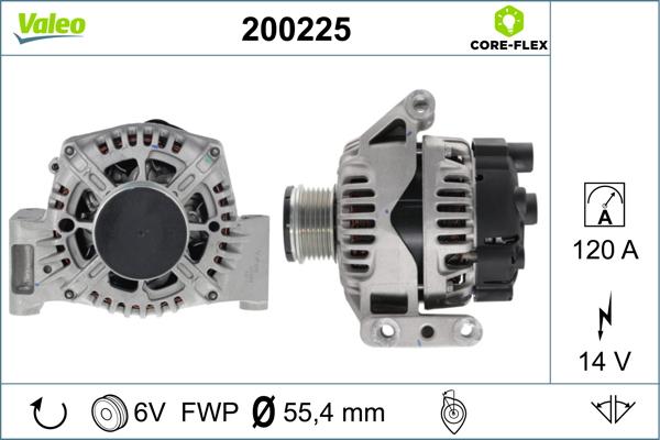 VALEO 200225 - Alternatore www.autoricambi360.it