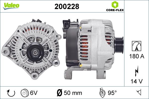 Valeo 200228 - Alternatore www.autoricambi360.it