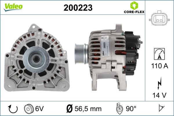 VALEO 200223 - Alternatore www.autoricambi360.it