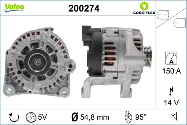VALEO 200274 - Alternatore www.autoricambi360.it