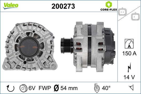 VALEO 200273 - Alternatore www.autoricambi360.it