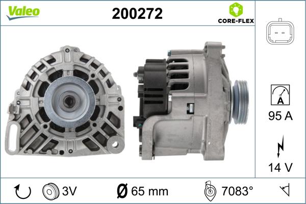 VALEO 200272 - Alternatore www.autoricambi360.it