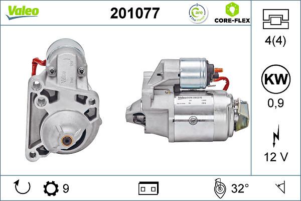 VALEO 201077 - Motorino d'avviamento www.autoricambi360.it